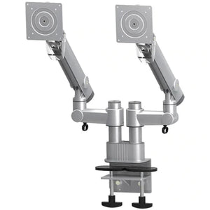 Goldtouch Dynafly dual monitor arm side-by-side displays gas spring VESA mount ergonomic positioning
