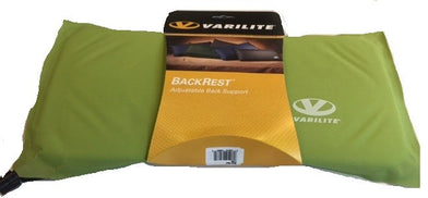Inflatable back cushion portable lumbar support with cover - adjustable back pain relief lime green retail