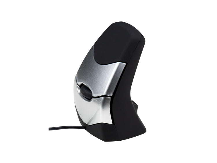Kinesis DXT ergonomic mouse ambidextrous wired and wireless - vertical mouse for wrist pain relief side view