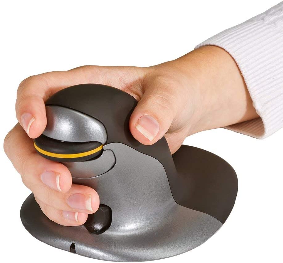 Penguin 3-in-1 ambidextrous vertical mouse for left and right hand - wrist pain and RSI relief in use