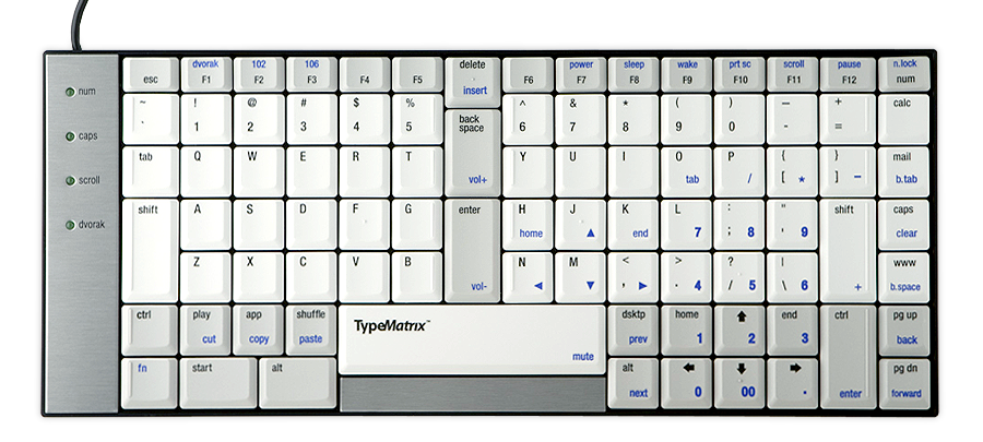 TypeMatrix Ergonomic Keyboard USB EZR2030USB